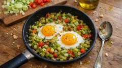 Tek tavada pırasalı yumurta: 15 dakikada pratik ve doyurucu kahvaltı