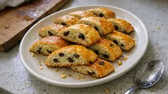 Pastane tadında kuru üzümlü kurabiye: fırında 10 dakika dinlendirme hilesi