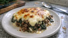 Beşamel Soslu Kıymalı Ispanak Graten: Tek Tepside Doyurucu Fırın Yemeği