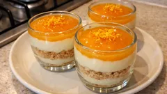 Portakallı Magnolia tarifi: kupta, ferah portakal soslu ve topaksız muhallebiyle