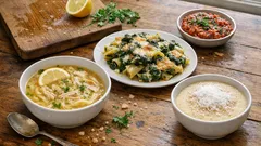 26 Aralık günün menüsü: Ekşili tavuk çorbası, ıspanaklı fırın makarna ve irmik tatlısı