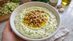 Kremsi Peynirli Kabak Mezesi: Robotla 10 Dakikada Hazır, Soğuk Servis Lezzeti