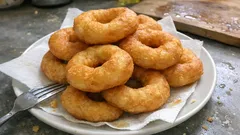 Mayasız pişi (pesmet) tarifi: yoğurt ve karbonatla 15 dakikada puf puf kabarıyor