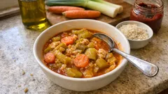 Salçalı pırasa yemeği: Havuç ve pirinçle tam kıvamında, ev usulü